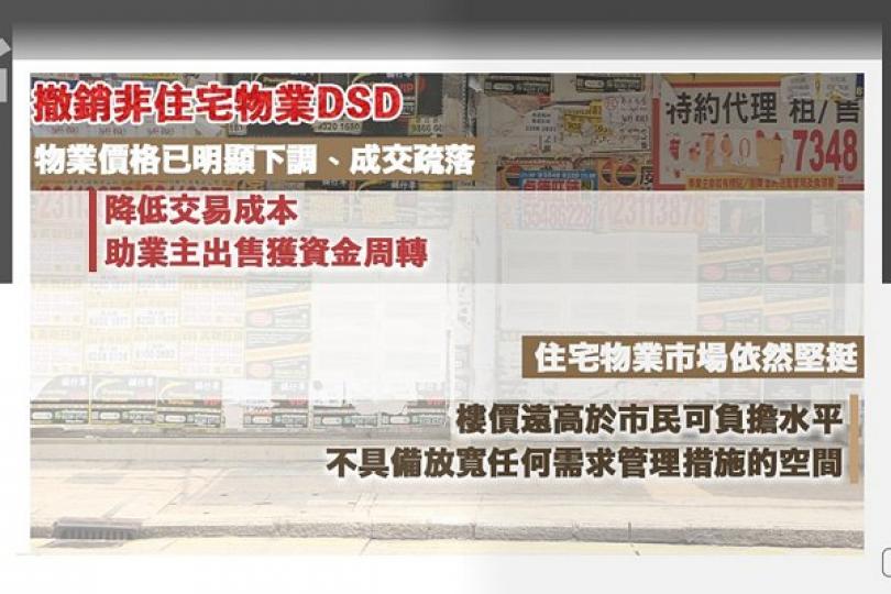 住宅物業市場現階段未具撤辣空間 住宅物業市場現階段未具撤辣空間