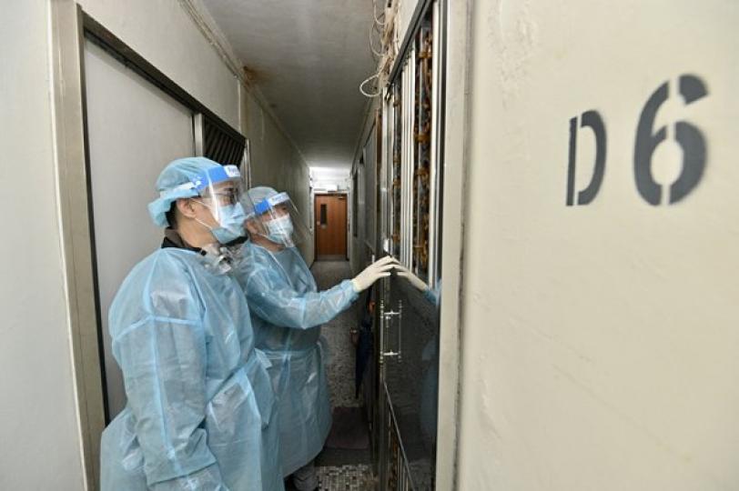 土瓜灣八廈強檢執法行動完成 土瓜灣八廈強檢執法行動完成