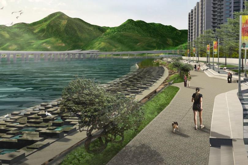 構想圖: 為了在大嶼山實現可持續發展的綠色城市,可持續大嶼辦事處正積極推行多方面工作,包括在東涌東擴展區建造海濱長廊,並引入生態海岸線。 構想圖: 為了在大嶼山實現可持續發展的綠色城市,可持續大嶼辦事處正積極推行多方面工作,包括在東涌東擴展區建造海濱長廊,並引入生態海岸線。