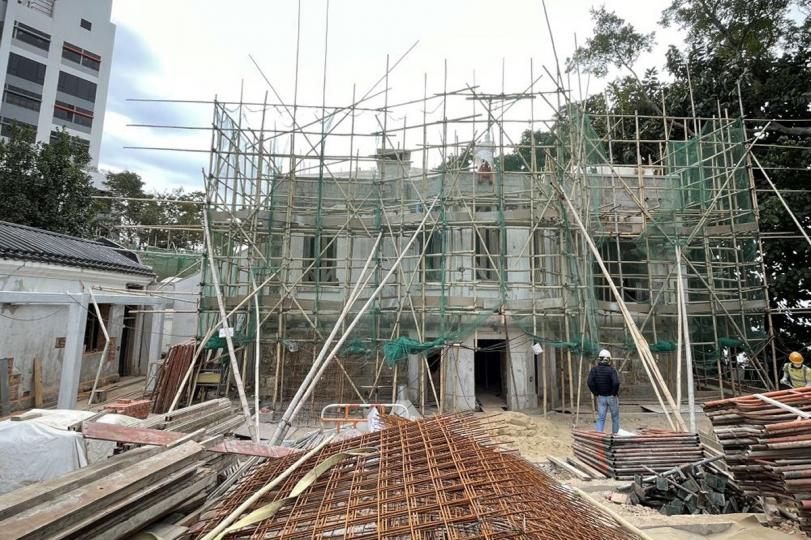 昔日宿舍: 舊牛奶公司高級職員宿舍由主樓、傭工宿舍和車庫組成,其中主樓修復後會作展覽之用。 昔日宿舍: 舊牛奶公司高級職員宿舍由主樓、傭工宿舍和車庫組成,其中主樓修復後會作展覽之用。