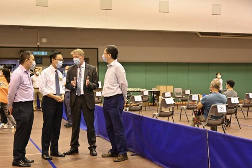 科大八百師生接種新冠疫苗 科大八百師生接種新冠疫苗