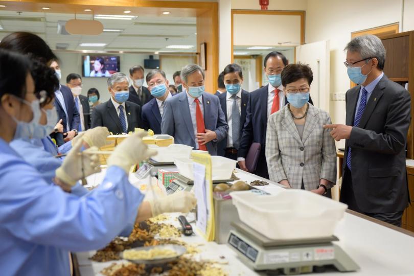 特首訪浸會大學 特首訪浸會大學