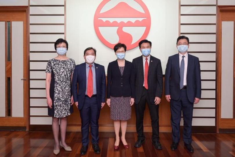 特首訪嶺南大學 特首訪嶺南大學