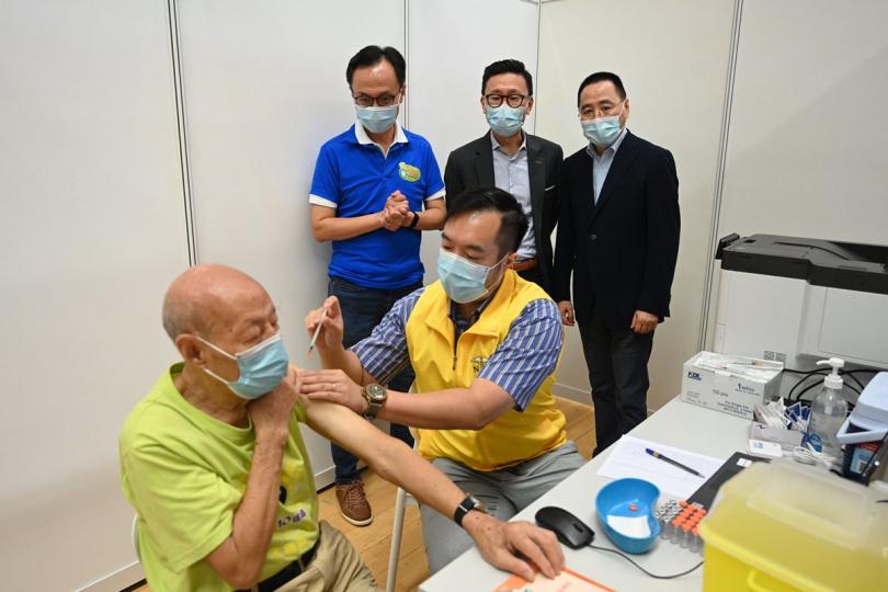 聶德權籲團體助長者接種疫苗 聶德權籲團體助長者接種疫苗