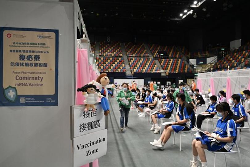 疫苗即日籌將擴至年滿12歲學生 疫苗即日籌將擴至年滿12歲學生