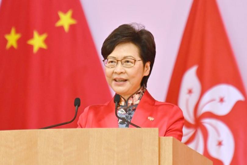 特首:香港真正踏上一國兩制正軌 特首:香港真正踏上一國兩制正軌