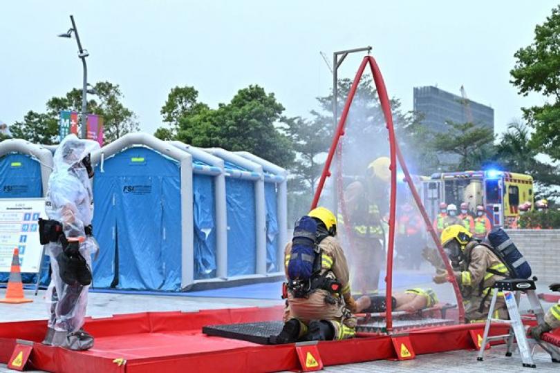 跨部門反恐演習於高鐵站舉行 跨部門反恐演習於高鐵站舉行