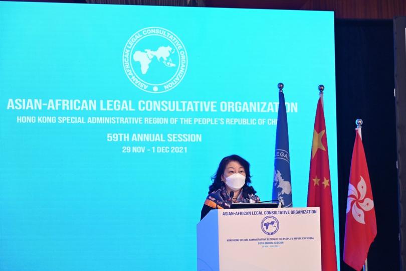 發表演說: 鄭若驊在亞洲---非洲法律協商組織年會主題邊會致辭。 發表演說: 鄭若驊在亞洲---非洲法律協商組織年會主題邊會致辭。