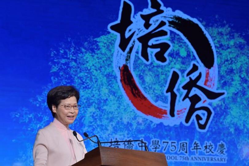 特首冀學校提升學生國家觀念 特首冀學校提升學生國家觀念