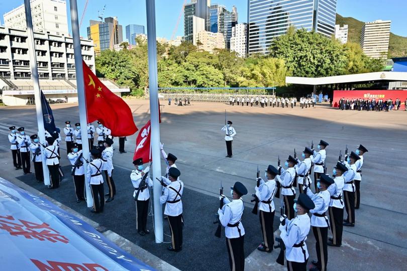 配合國家憲法日 紀律部隊升旗 配合國家憲法日 紀律部隊升旗