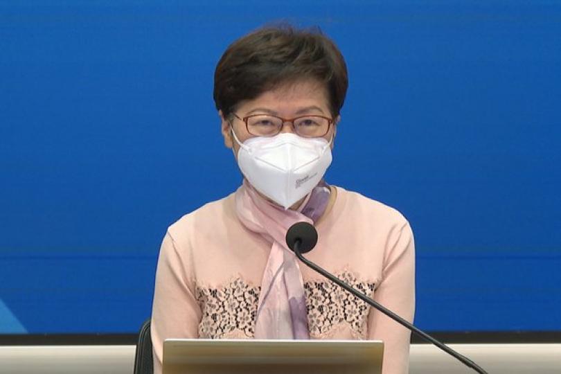 林鄭月娥籲市民參與全民快速檢測 林鄭月娥籲市民參與全民快速檢測