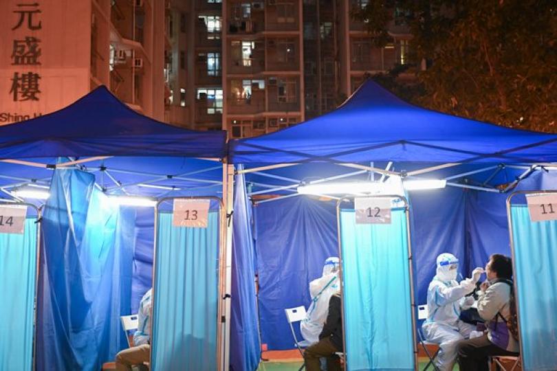 兩廈圍封強檢發現七陽性個案 兩廈圍封強檢發現七陽性個案