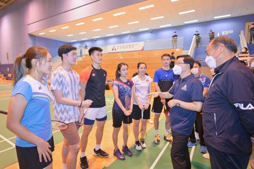 李家超訪香港體育學院 李家超訪香港體育學院