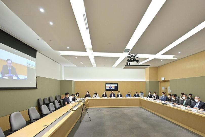 檢視工作:  支持香港全面參與和助力「一帶一路」建設聯席會議第五次會議以視像形式舉行。