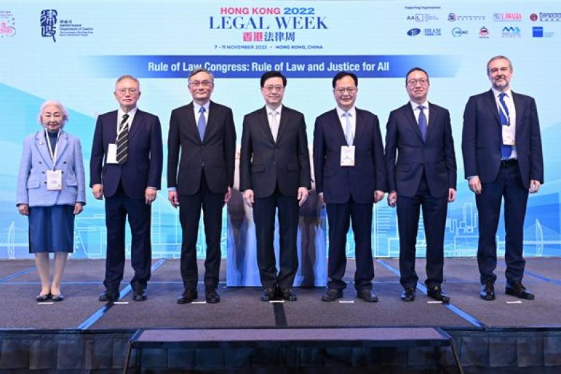 特首:說好香港真實法治故事 特首:說好香港真實法治故事