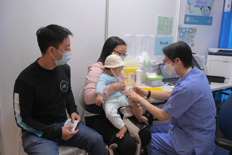 幼童新冠疫苗接種服務下周一加強 幼童新冠疫苗接種服務下周一加強