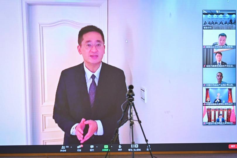 拓展商機: 陳百里以視像形式發言。 拓展商機: 陳百里以視像形式發言。