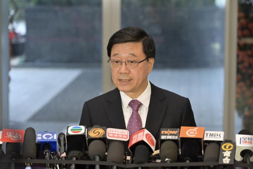 李家超感謝習近平對市民關心問候 李家超感謝習近平對市民關心問候