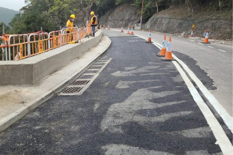 石澳道全線重開 石澳道全線重開