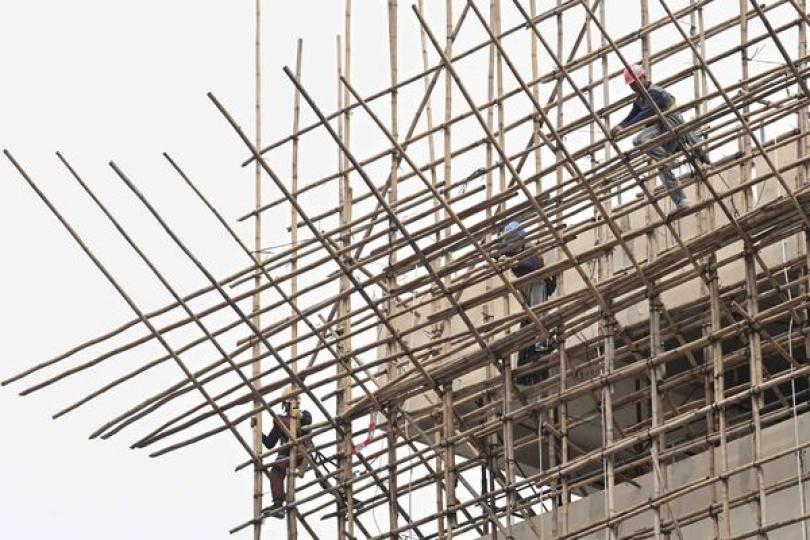 勞工處完成地盤竹棚架作業巡查 勞工處完成地盤竹棚架作業巡查