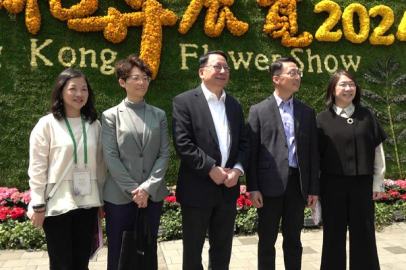 陳國基:今年花展別具特色 陳國基:今年花展別具特色