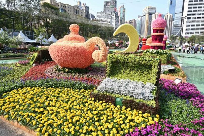 維園本周派發花展花卉 維園本周派發花展花卉