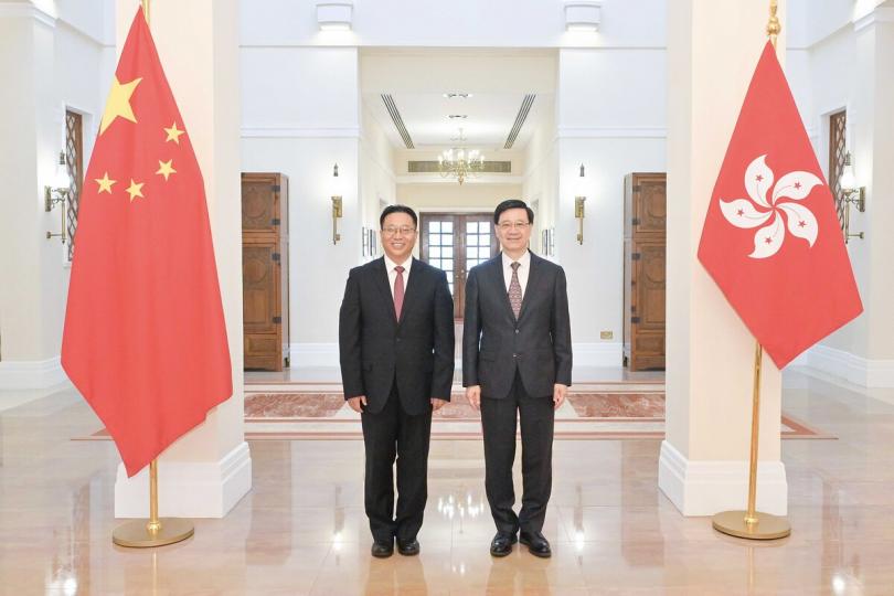 李家超與崔建春會面 李家超與崔建春會面