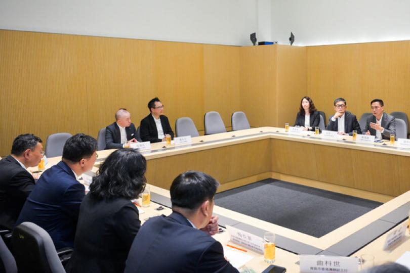 楊潤雄晤青島市政協主席 楊潤雄晤青島市政協主席