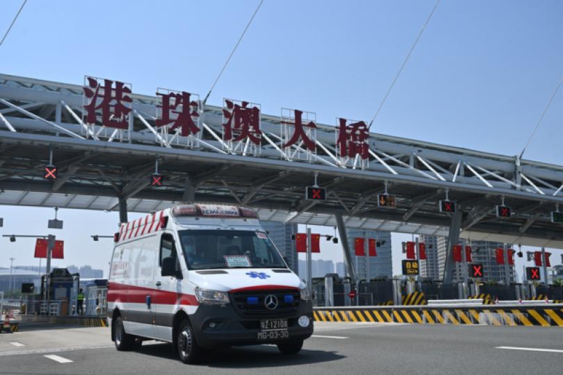 港澳直通救護車演練順利舉行 港澳直通救護車演練順利舉行