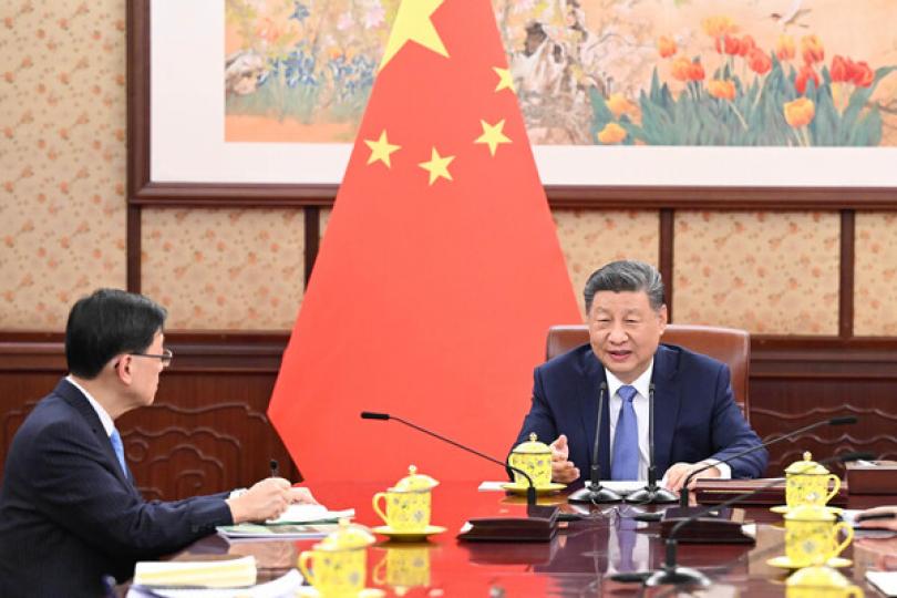 習近平:中央充分肯定李家超工作 習近平:中央充分肯定李家超工作