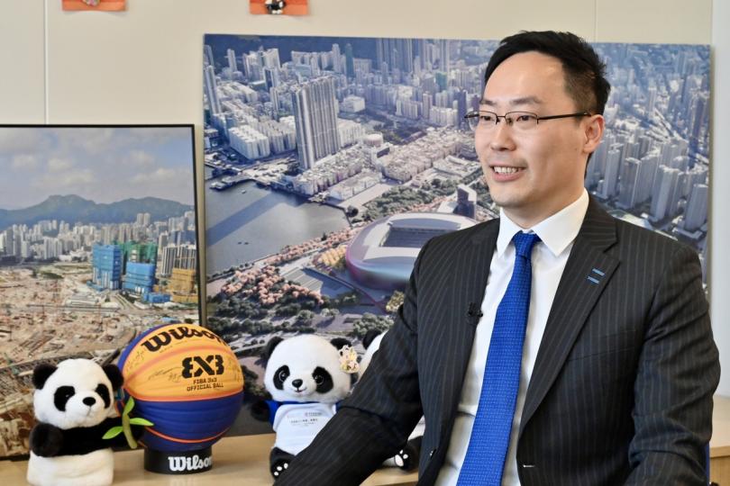全力以赴:  蔡健斌期望運動員盡情投入比賽，做到最好。