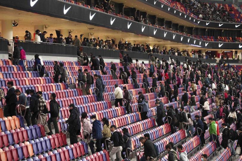 安全有序:  啟德主場館再次舉行大型演練。