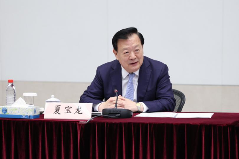 夏寶龍晤工商金融界代表 夏寶龍晤工商金融界代表