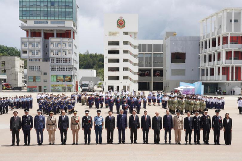 國安法實施五周年升旗儀式舉行 國安法實施五周年升旗儀式舉行