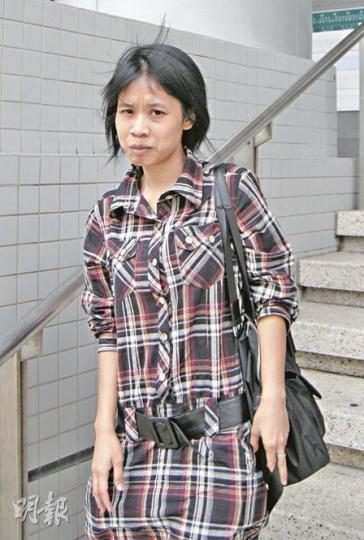 印傭Yuni Atik昨在庭上澄清，她遭女僱主掌摑右臉，而非早前所指的左臉。（利嘉茵攝）