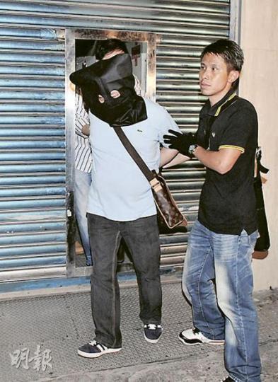 警方在土瓜灣搗破3個黑幫聯合經營的外圍馬集團，行動中拘捕和勝和新任坐館「寶明」（圖）等7人。（蔡方山攝）