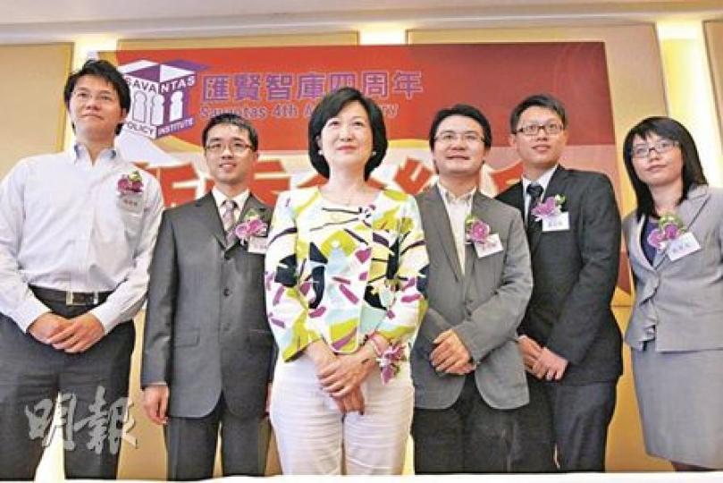 (左起)姚振鴻、施俊輝、葉劉淑儀、李宗鴻、盧文謙、劉絜文。(李紹昌攝) (左起)姚振鴻、施俊輝、葉劉淑儀、李宗鴻、盧文謙、劉絜文。(李紹昌攝)