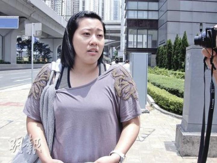 陳小姐在庭外表示,事發後她每次到麥當勞購買食物都會拿取收據。(梁珮珊攝) 陳小姐在庭外表示,事發後她每次到麥當勞購買食物都會拿取收據。(梁珮珊攝)