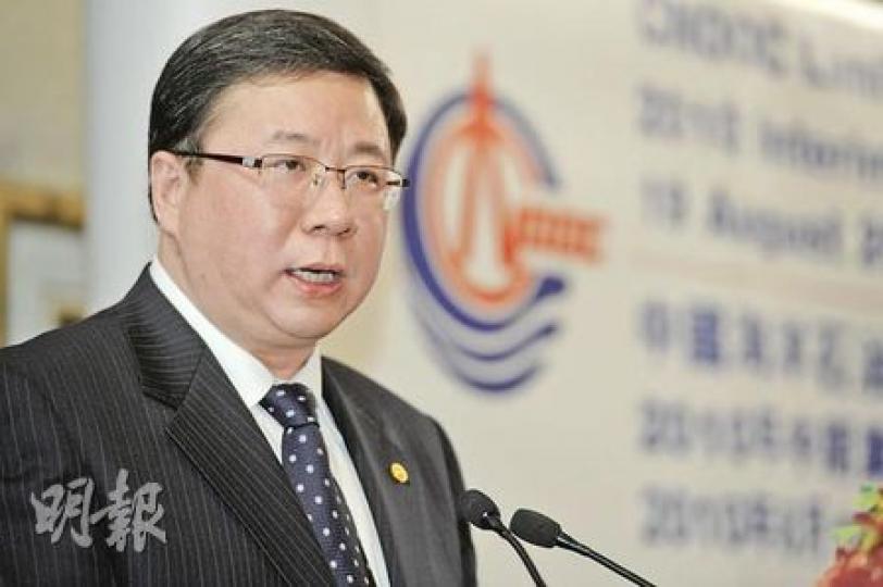 中海油總裁楊華將於下月升任副董事長,並接下了原本由董事長傅成玉負責的首席執行官工作。(尹錦恩攝)中海油董事長傅成玉下月起調任非執董,將於兩年後退休。(尹錦恩攝) 中海油總裁楊華將於下月升任副董事長,並接下了原本由董事長傅成玉負責的首席執行官工作。(尹錦恩攝)中海油董事長傅成玉下月起調任非執董,將於兩年後退休。(尹錦恩攝)