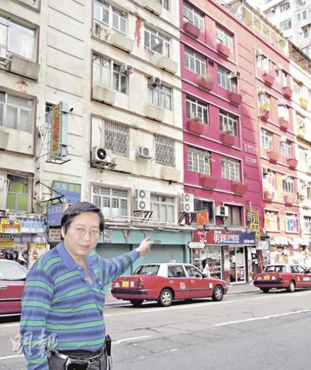 天文臺道舊樓業主（圖）盼當局把上址列為二級歷史建築以作保留，勿作「強拍」，因上址乃著名建築師范文照設計，甚有歷史價值。（周展鴻攝）