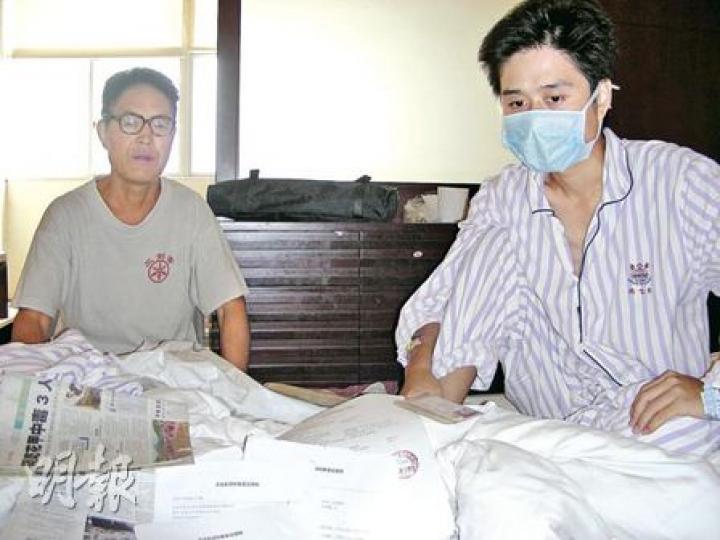 王春雷每個月要輸一次血,由於花費貴,現在已住不起病房吃不起藥。(李泉攝) 王春雷每個月要輸一次血,由於花費貴,現在已住不起病房吃不起藥。(李泉攝)