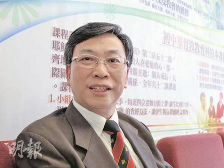 津中議會主席廖亞全表示，未來2年津中議會仍會就縮班殺校建議爭取教育局認同，望在短期內以減班解決燃眉之急，長遠是新高中30人一班，增加教師比例，保留優秀教師。（彭美芳攝）