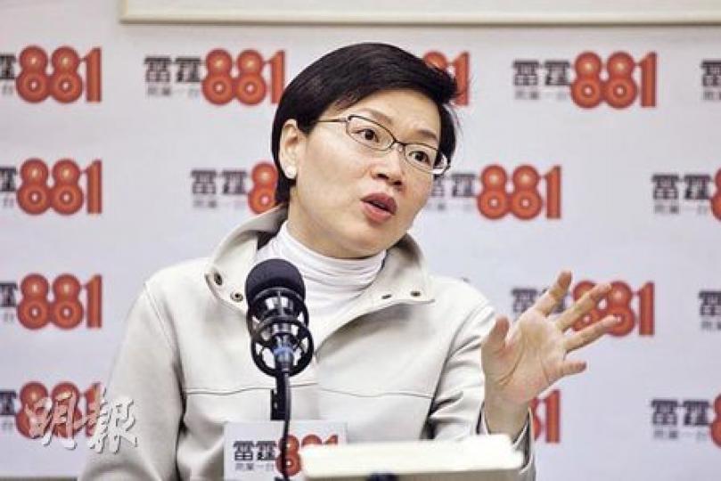 民政事務局副局長許曉暉表示，市民對申亞的支持度不斷上升，重申成功申亞會令體育設施如期落實。（李紹昌攝）