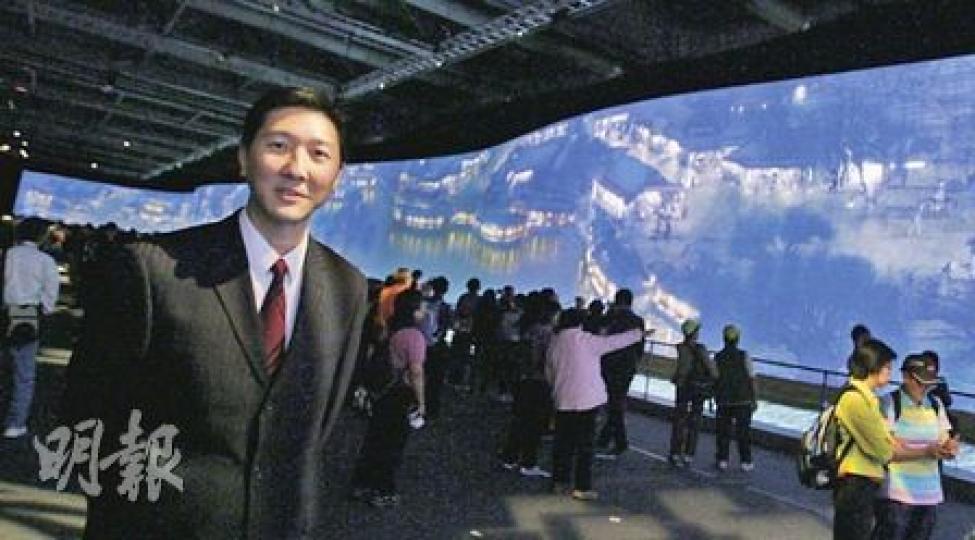亞博行政總裁哈永安表示，電子版《清明上河圖》展出了21天，昨日結束，他感到不捨。（林振東攝）