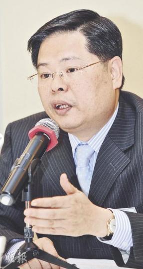 林文鈿表示，吉之島位於碧海藍天的第6間百貨公司會於明年底前開業，期望可在18個月內達到收支平衡。（劉焌陶攝）
