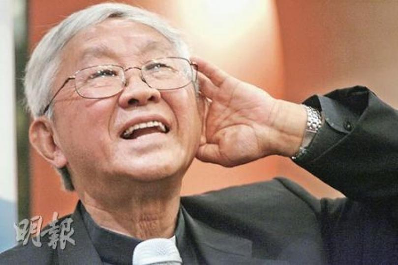 陳日君昨日形容，《校本條例》十分「邪惡」，並指教區一旦輸了官司，將會「有好戲睇」，但未有明言後續行動。（郭慶輝攝）