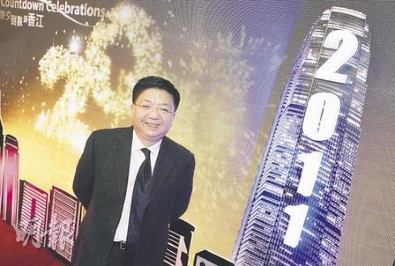 旅發局總幹事劉鎮漢表示，截至12月15日，今年有3400萬旅客來港，較去年同期飈升22%，預計全年旅客增長超過兩成。（朱永倫攝）