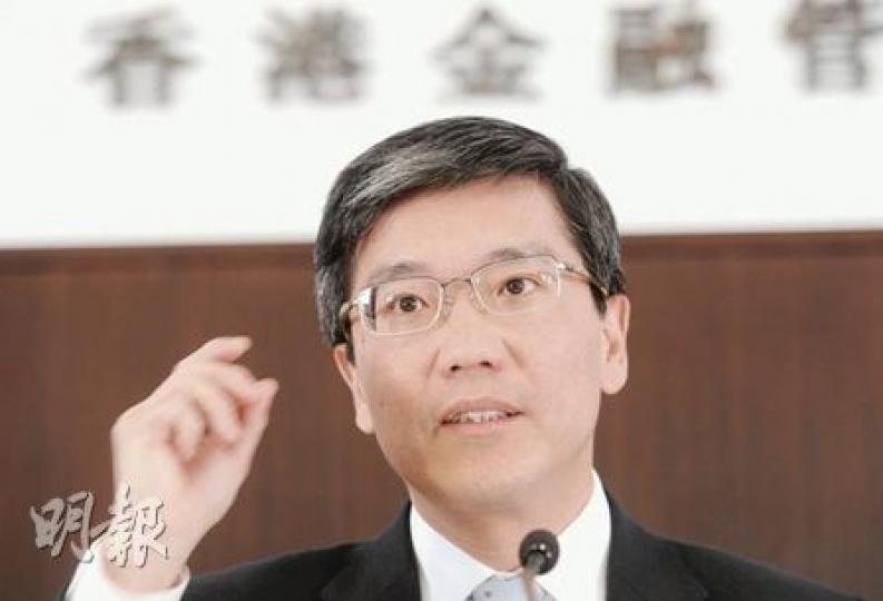 金管局副總裁阮國恒表示,今年會提高銀行監管儲備,在信貸擴張環境下加強前瞻性準備。(尹錦恩攝) 金管局副總裁阮國恒表示,今年會提高銀行監管儲備,在信貸擴張環境下加強前瞻性準備。(尹錦恩攝)