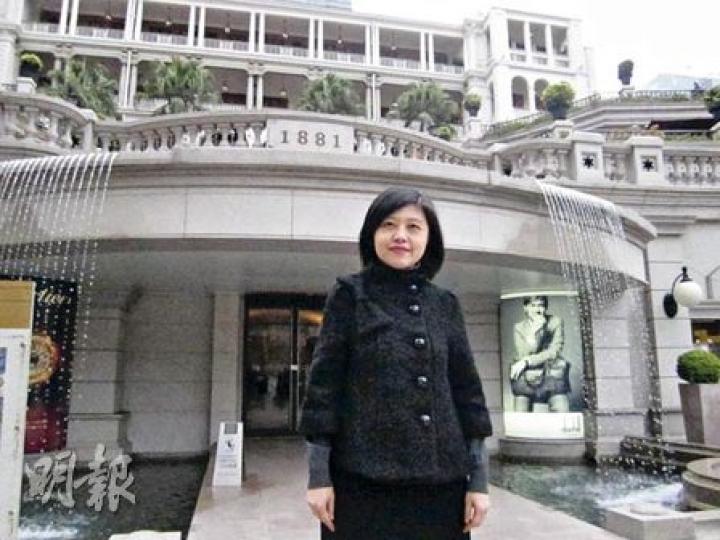 長實地產投資董事黃思行表示，集團希望藉「1881」古蹟商場，帶動香港的古蹟遊產業。（林可為攝）