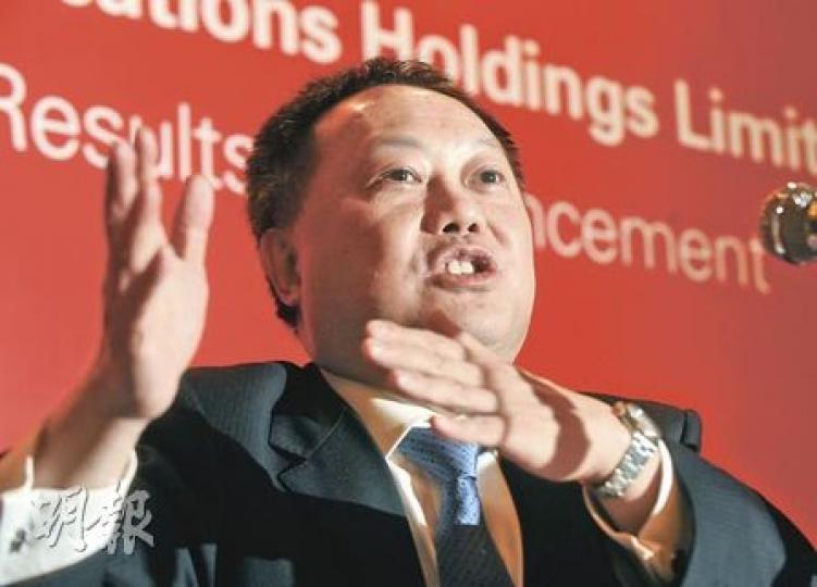 數碼通行政總裁黎大鈞表示，考慮到股價已經升了不少，希望藉派發紅股，增加市場流通量。（劉焌陶攝）